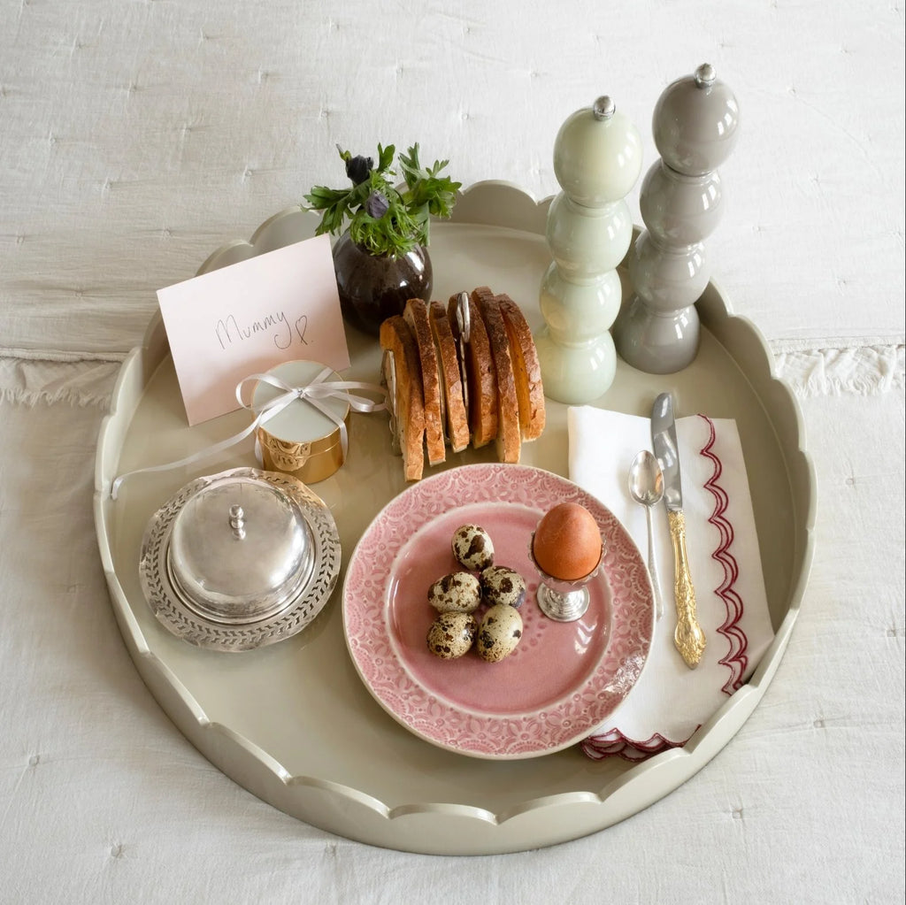 Chiffon Grey Bobbin Salt or Pepper Mill