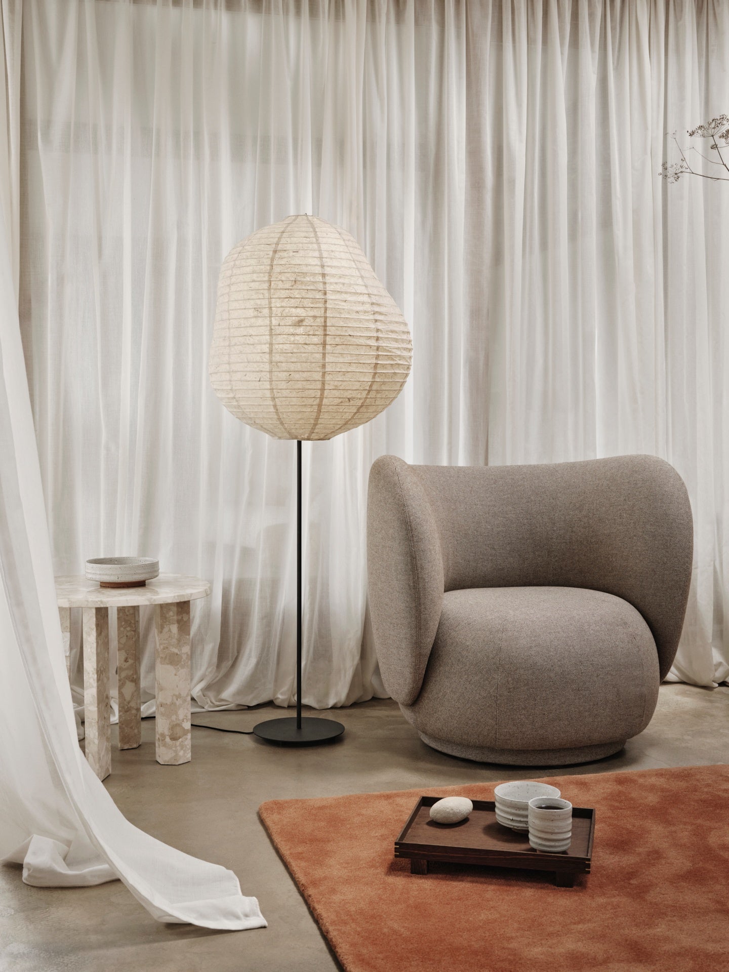 Cadeira de Descanso Rico - Louisiana Sand/Off White