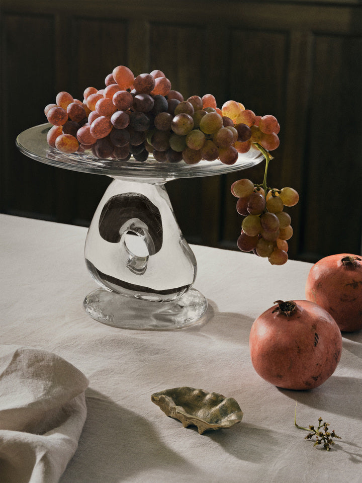 Damo Glass Centrepiece - Ø30 - Clear
