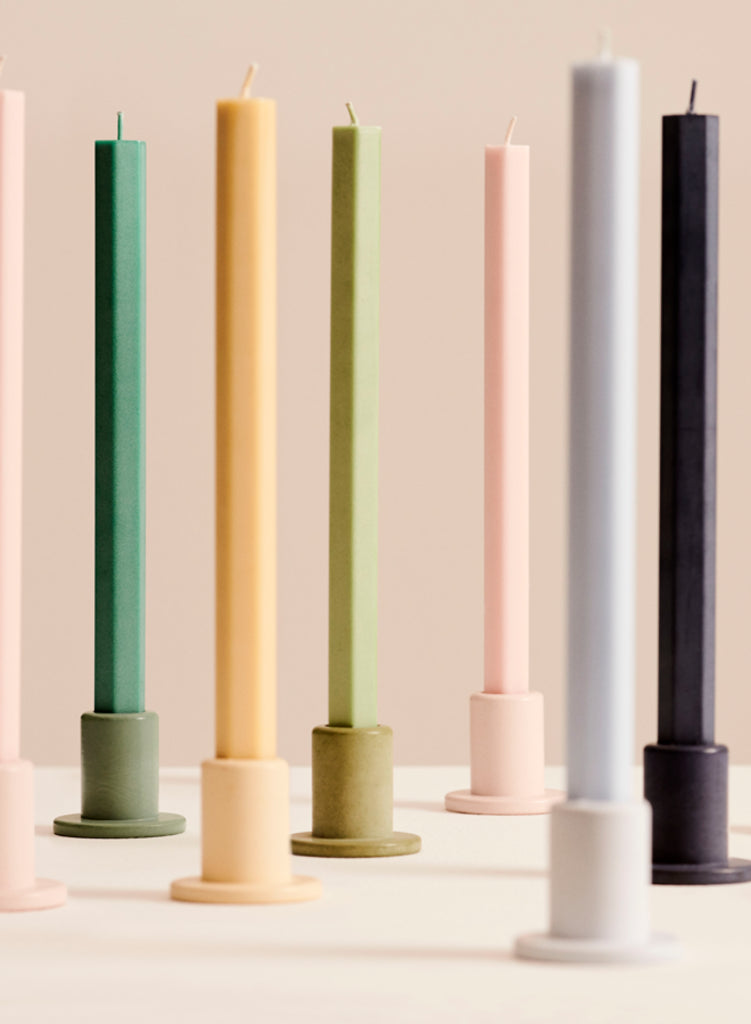 Hexagon candle set of 4