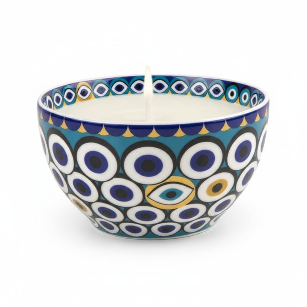 CANDLE BOWL ZARQA BLUE - JASMINE SCENT