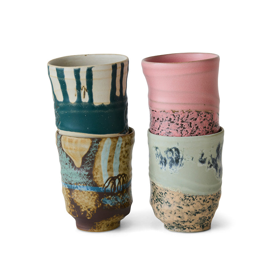 Artist Ceramic Coffee Mugs (set of 4)