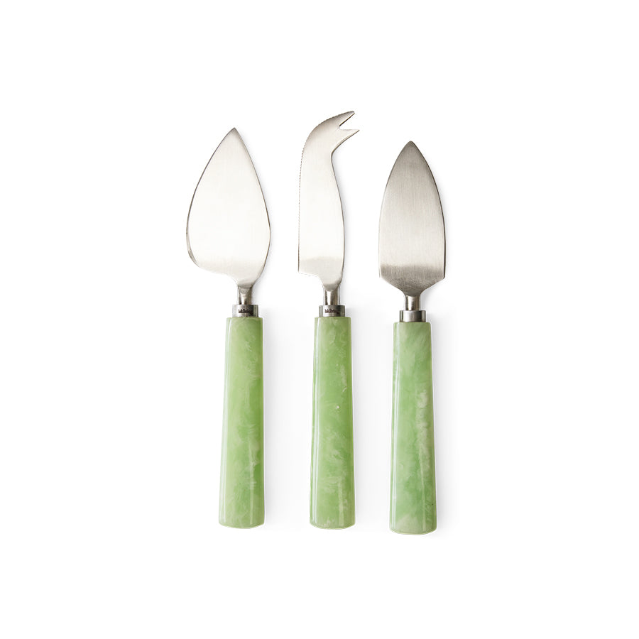 Cheese Knives Sage (set of 3)