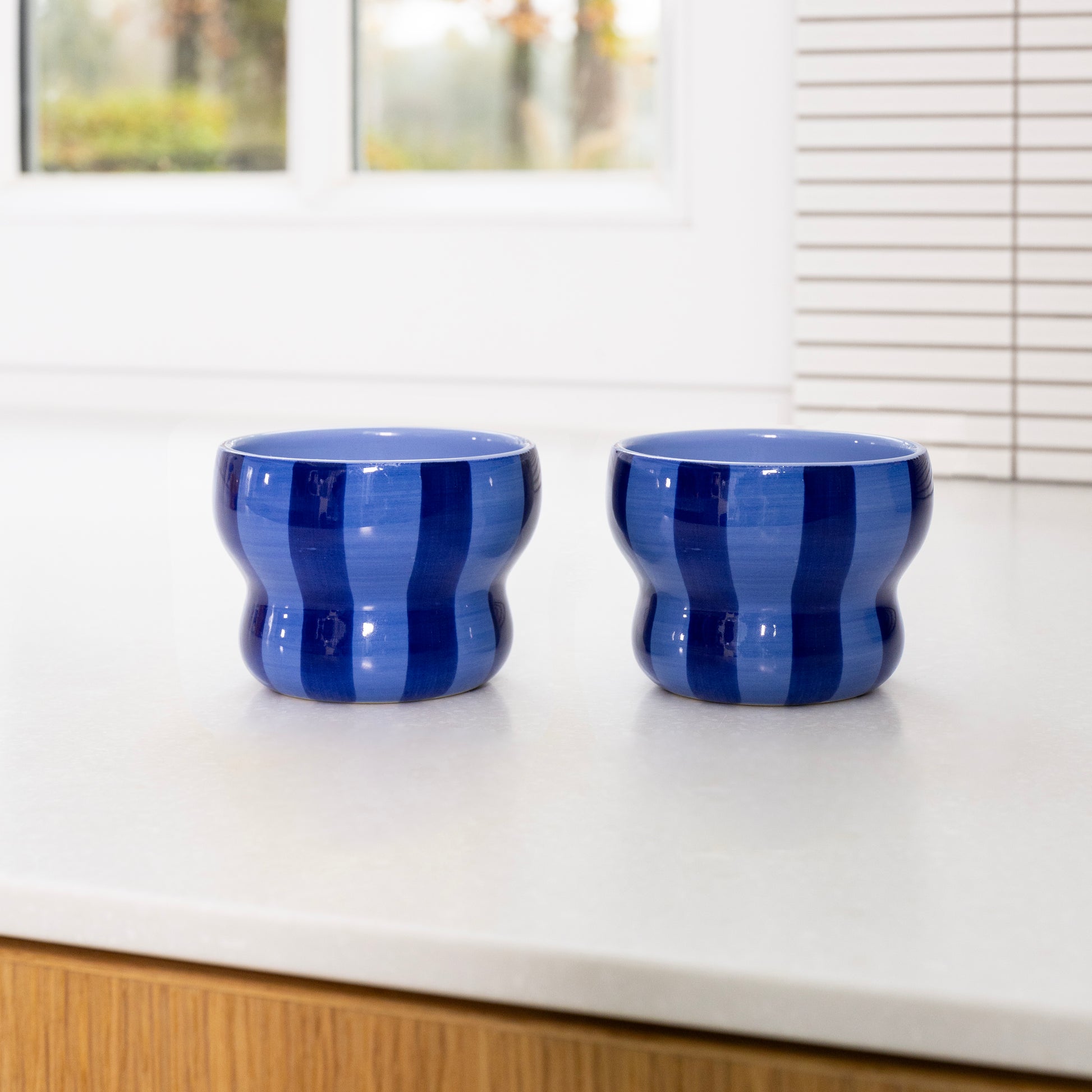 Mug circus large blue set of 2