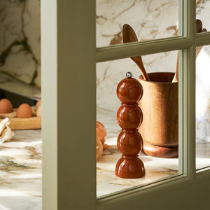 Nutmeg Bobbin Lacquer Salt or Pepper Mill